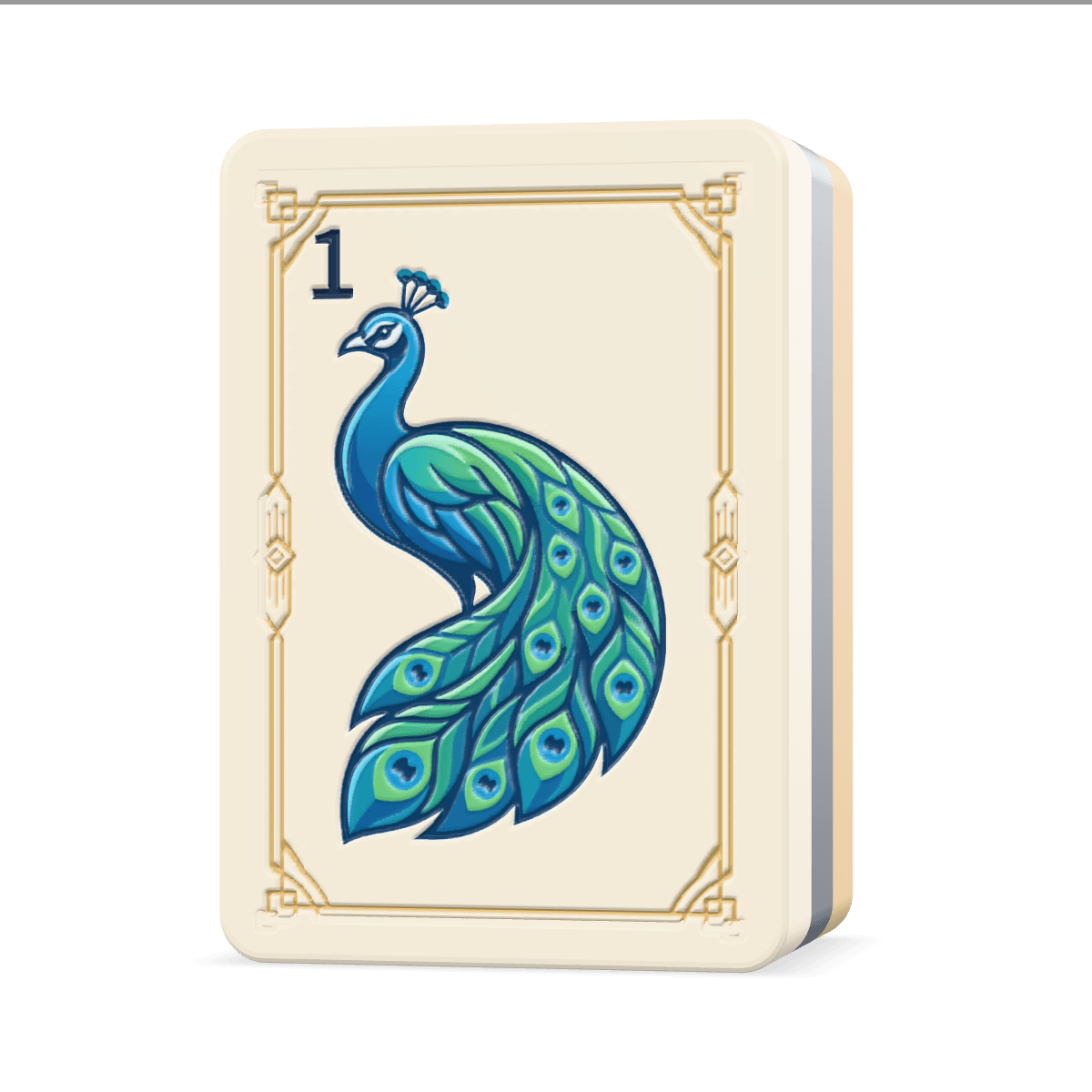 Starlit 1 Bam mahjong tile